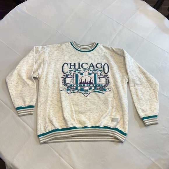 DIPORT USA Men’s 90’s Vintage Chicago Sweatshirt, Size Large. - Picture 1 of 8